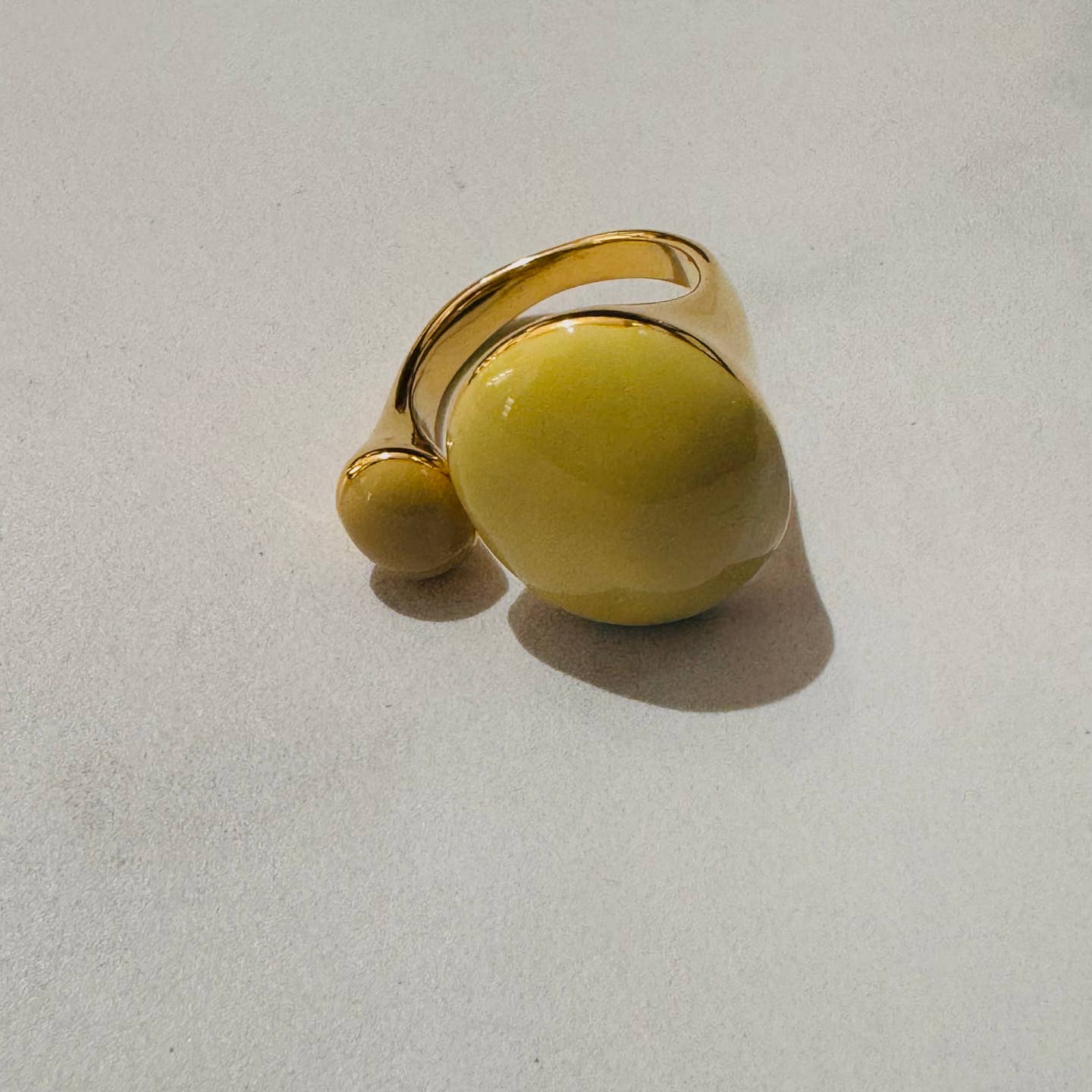 Double stone adjustable ring