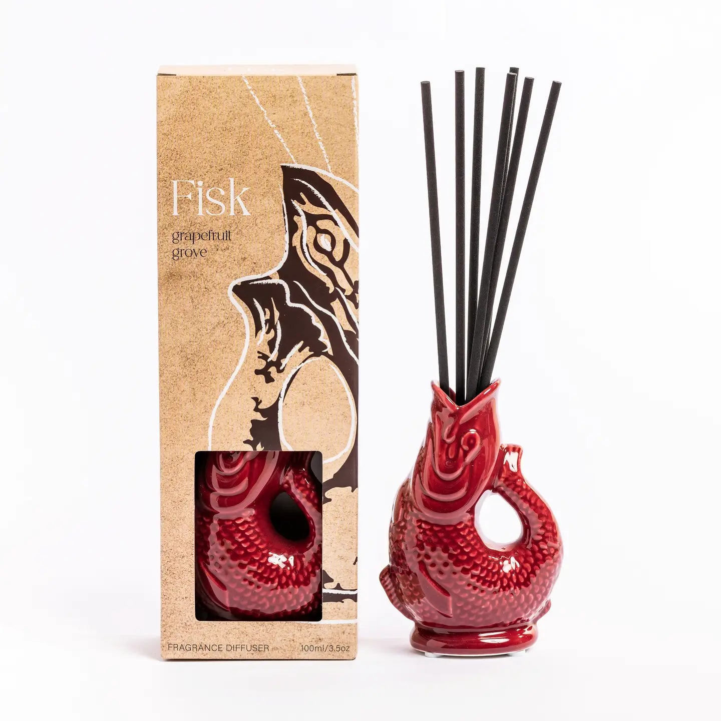 Burgundy fish diffuser