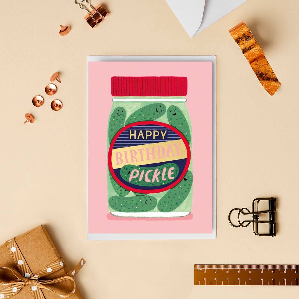 Happy birthday pickle greetings card