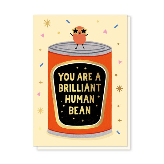 Brilliant human bean card