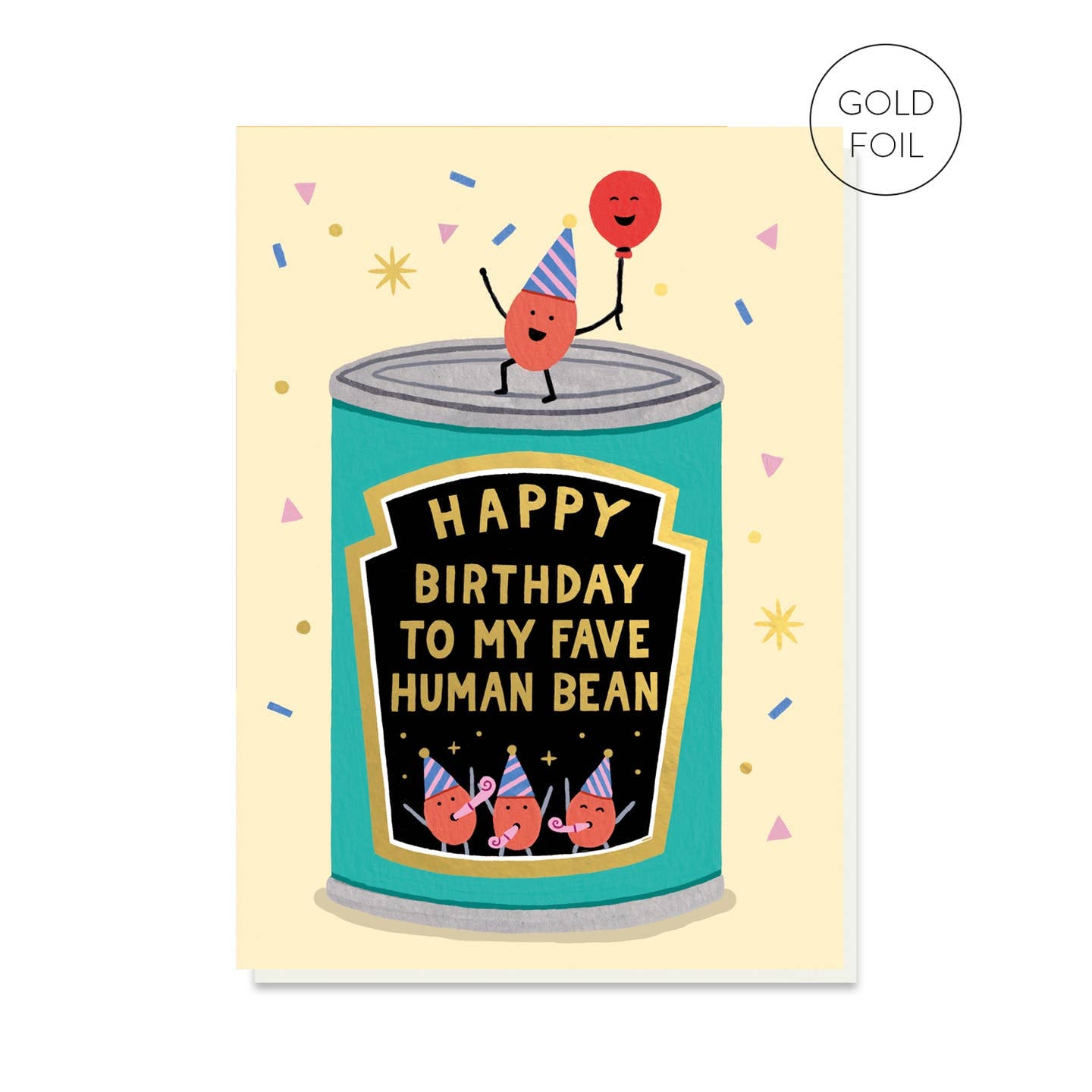 Happy birthday favourite human bean card