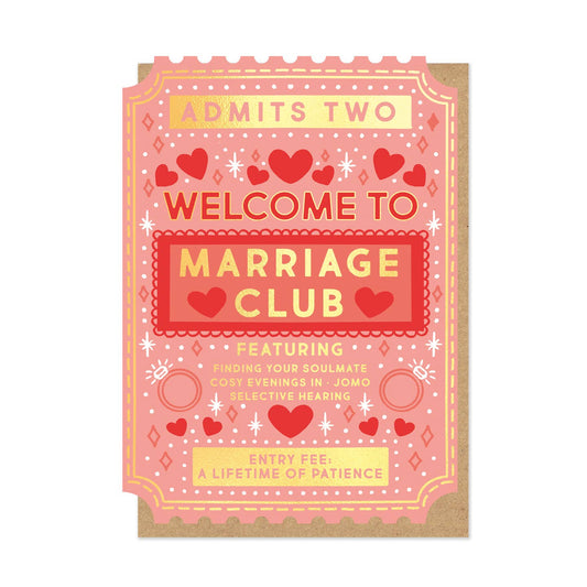 Marriage club card