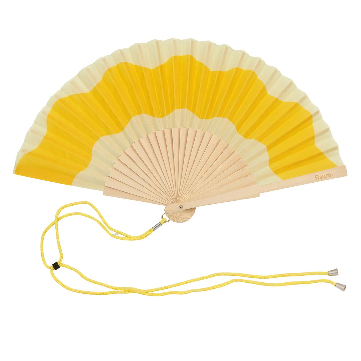 Yellow wavy fan