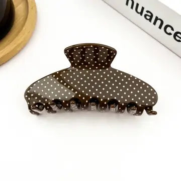 Polka dot claw clip