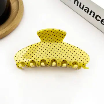 Polka dot claw clip