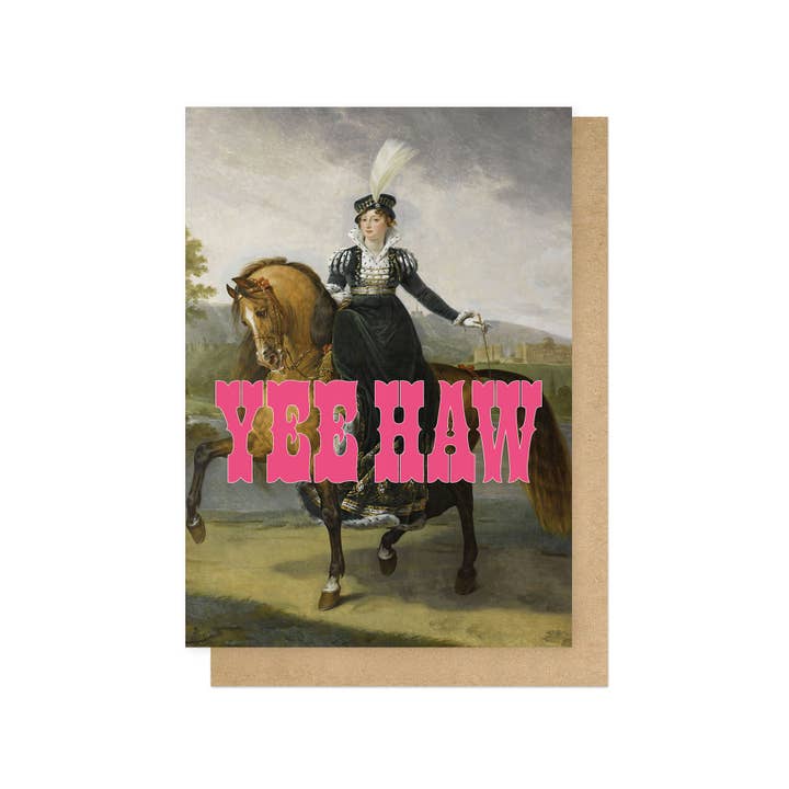 Yee haw greetings card