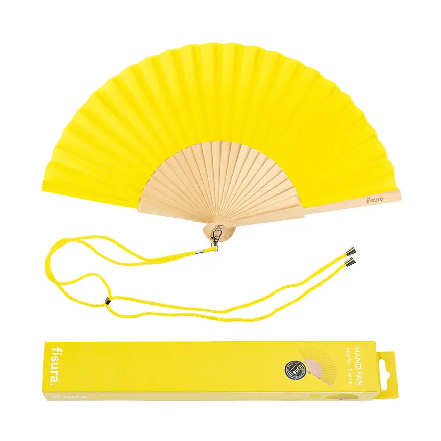 Plain yellow fan