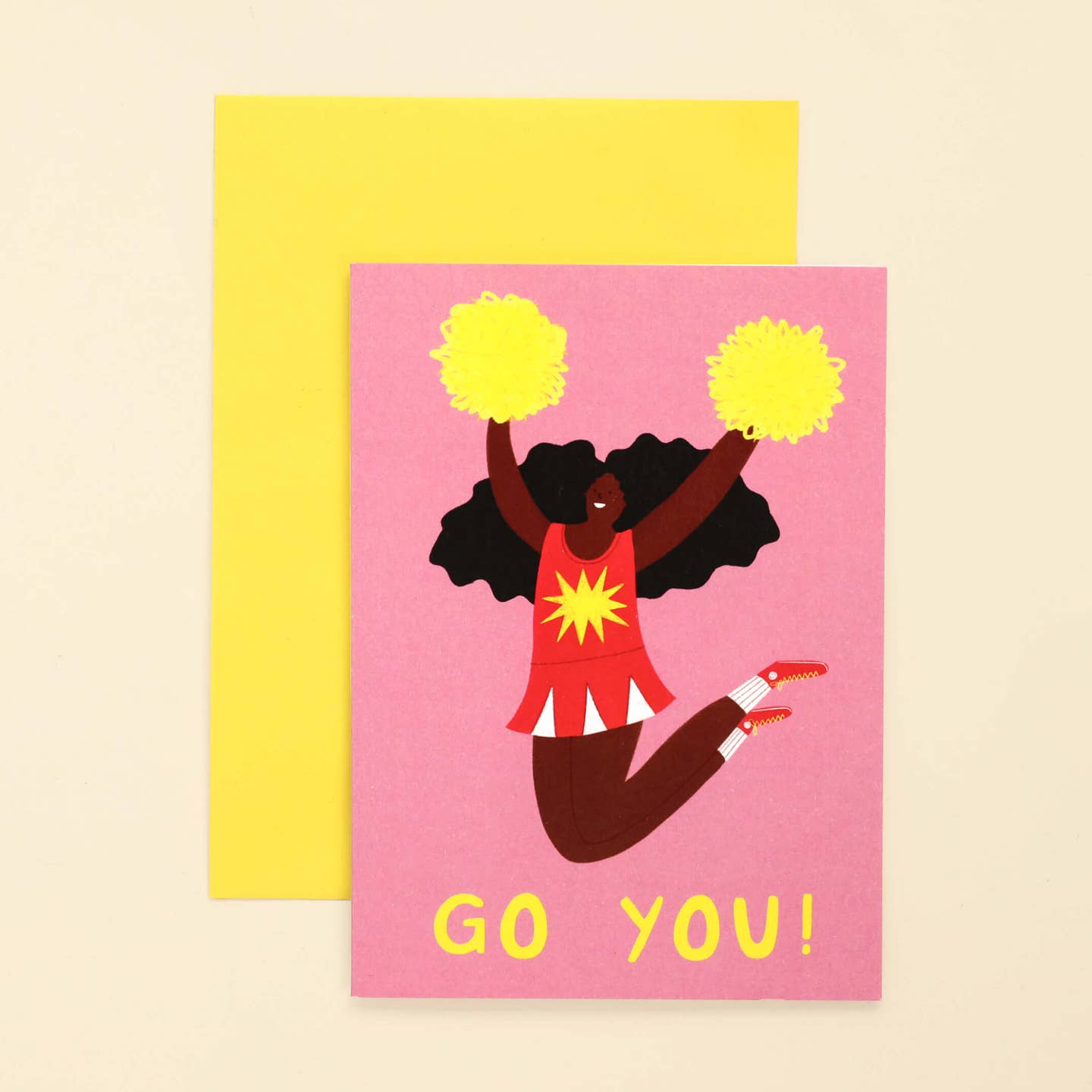 Go you cheerleader card