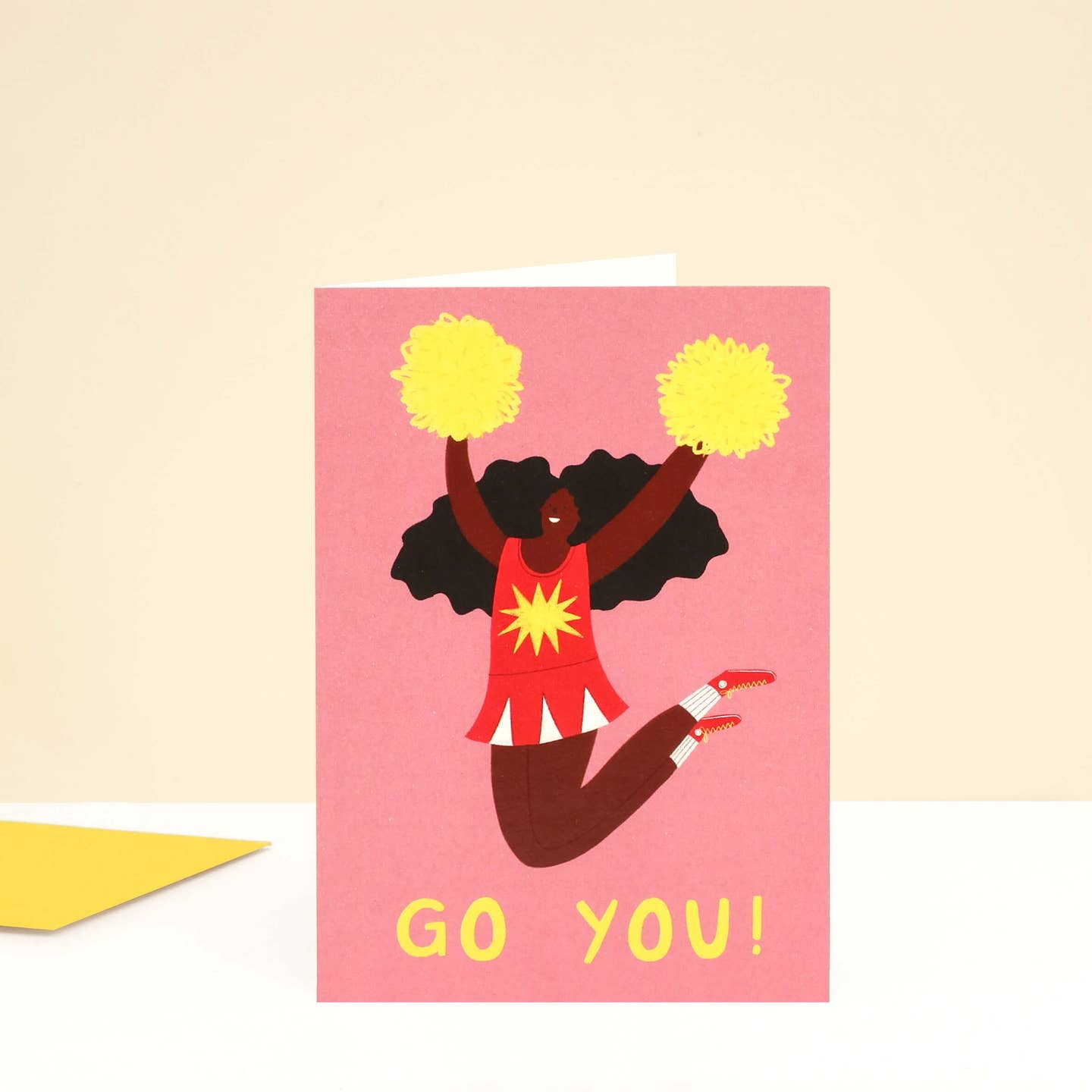 Go you cheerleader card