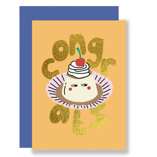 Congrats cake mini card