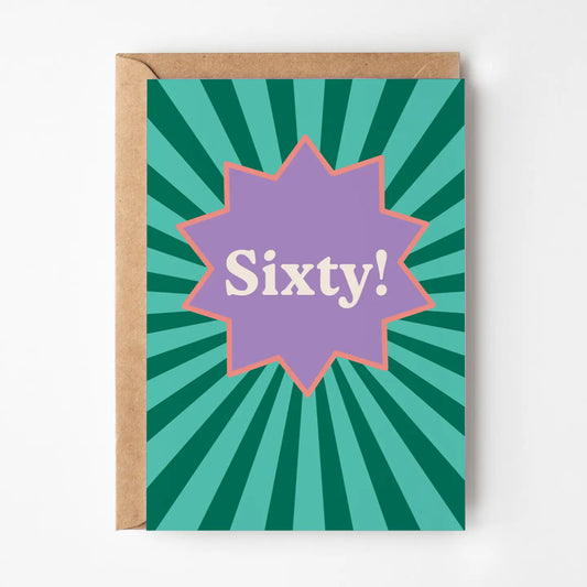 Sixty! Birthday card