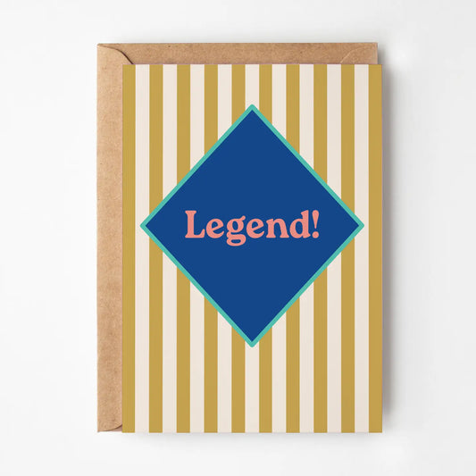 Legend! Stripy card