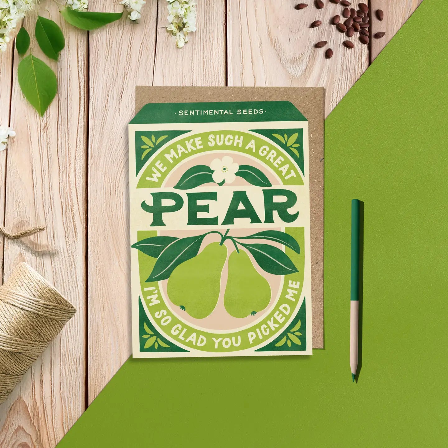 Make such a great pear card- Sentimental seeds