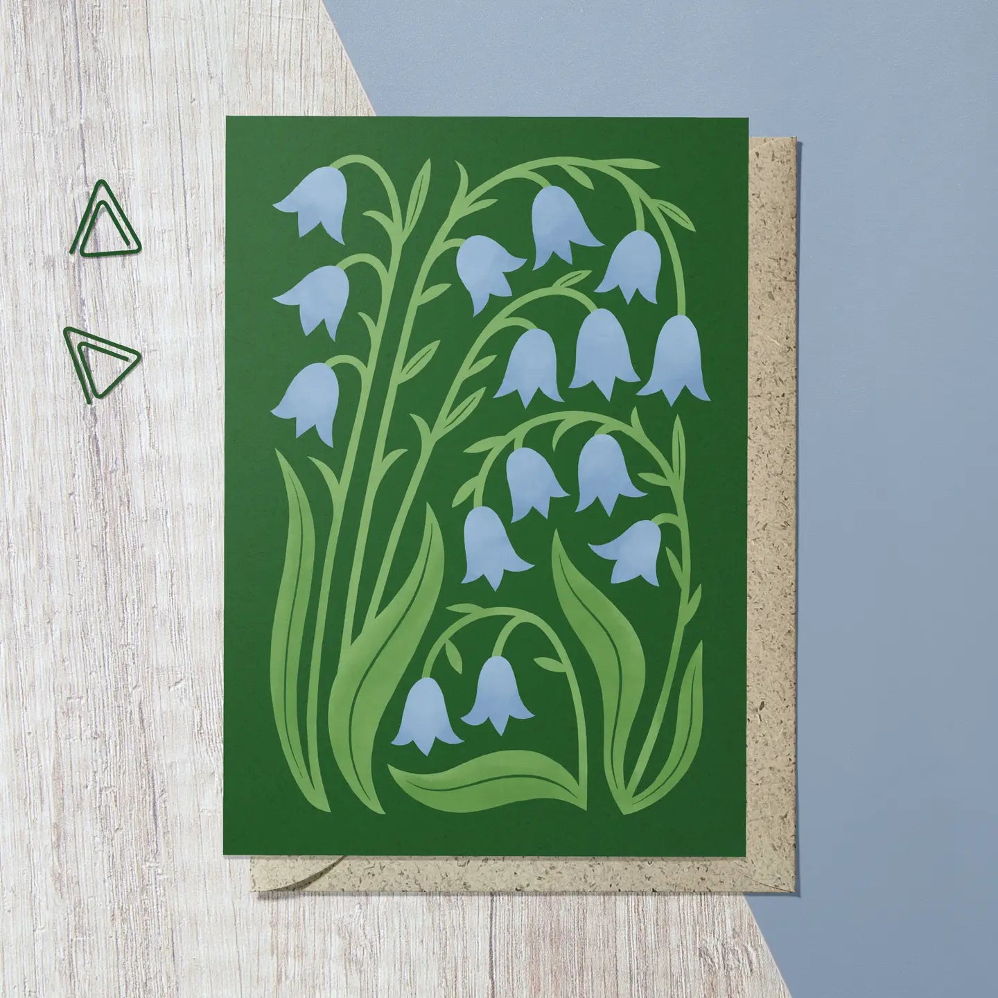 Bluebell greetings card