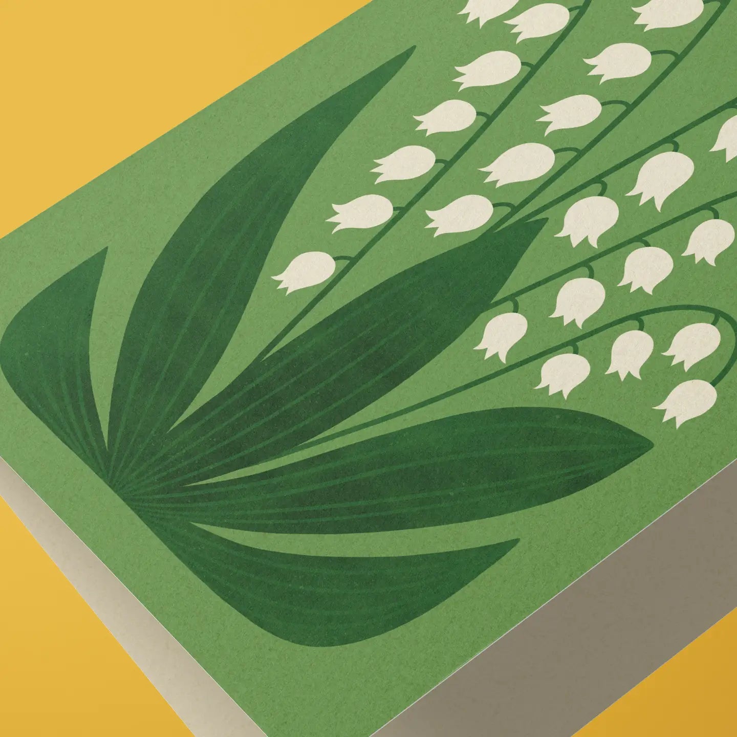 Lily of the valley greetings card