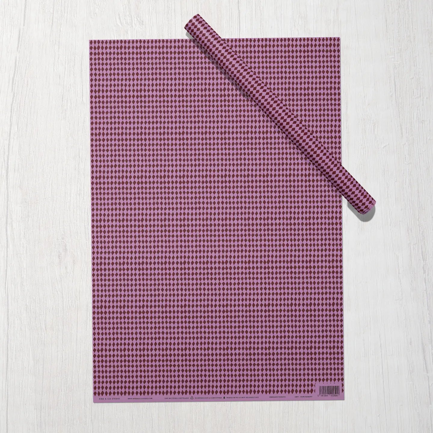 Plum diamond wrap