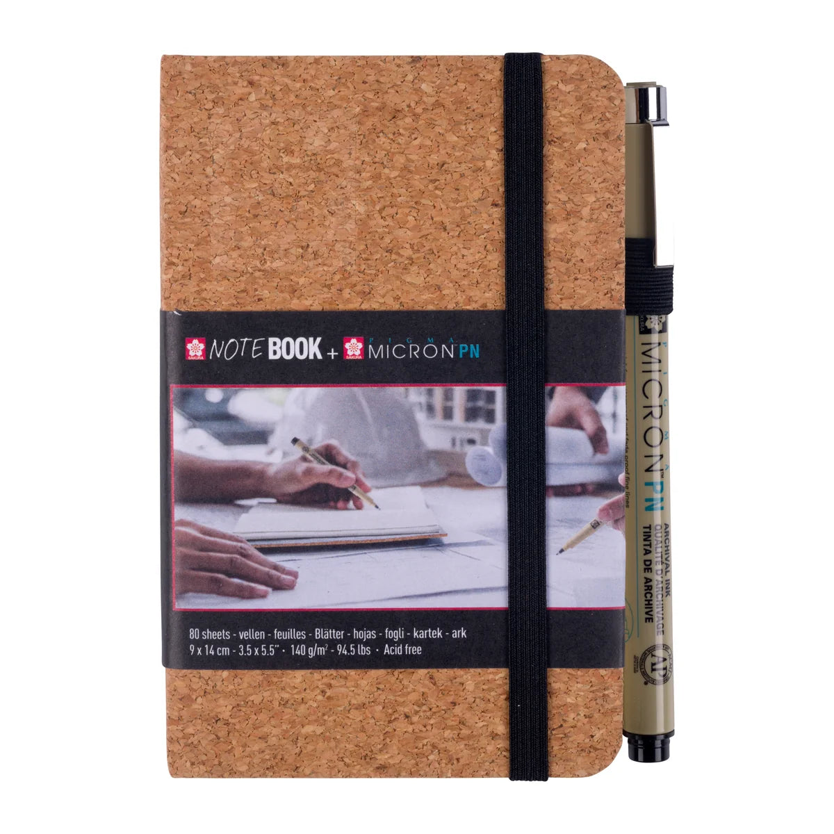 Cork notebook 9x14cm