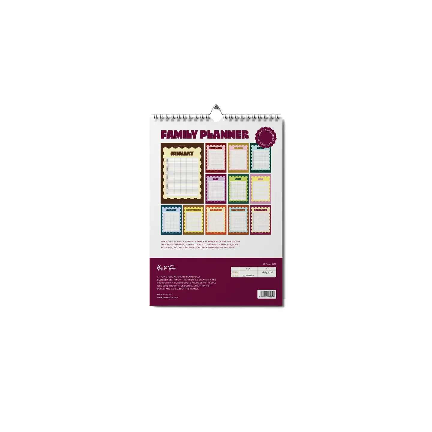 A3 year planner