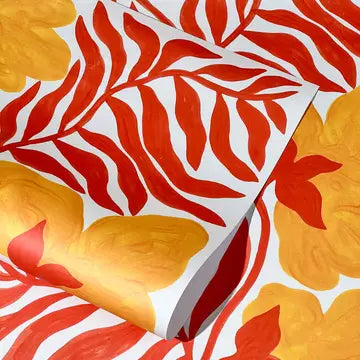 Orange flower wrap
