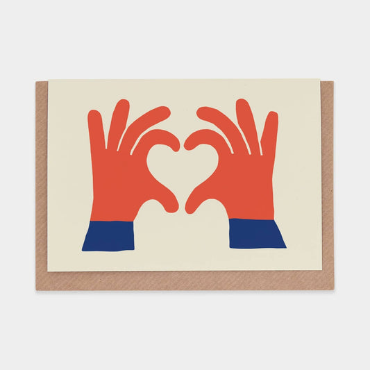 Love you hands card