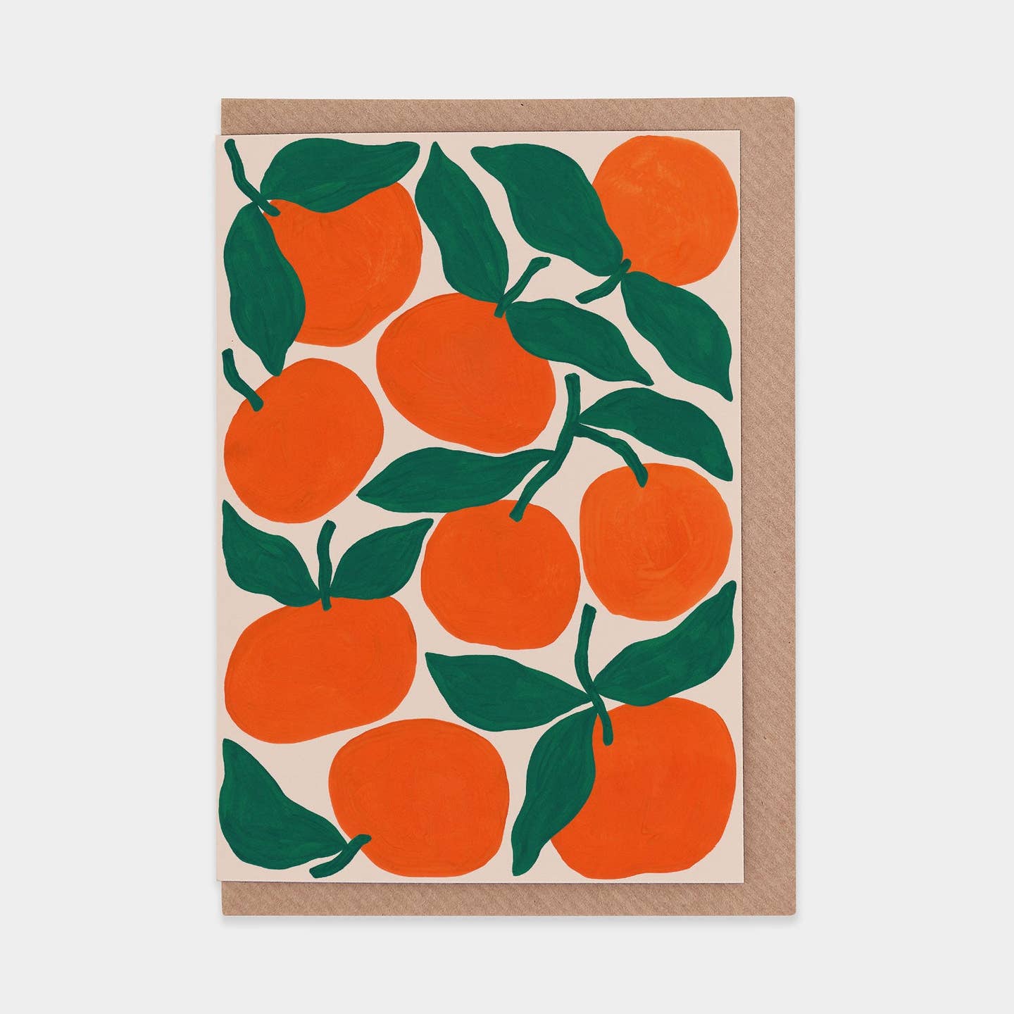 Tangerines greetings card