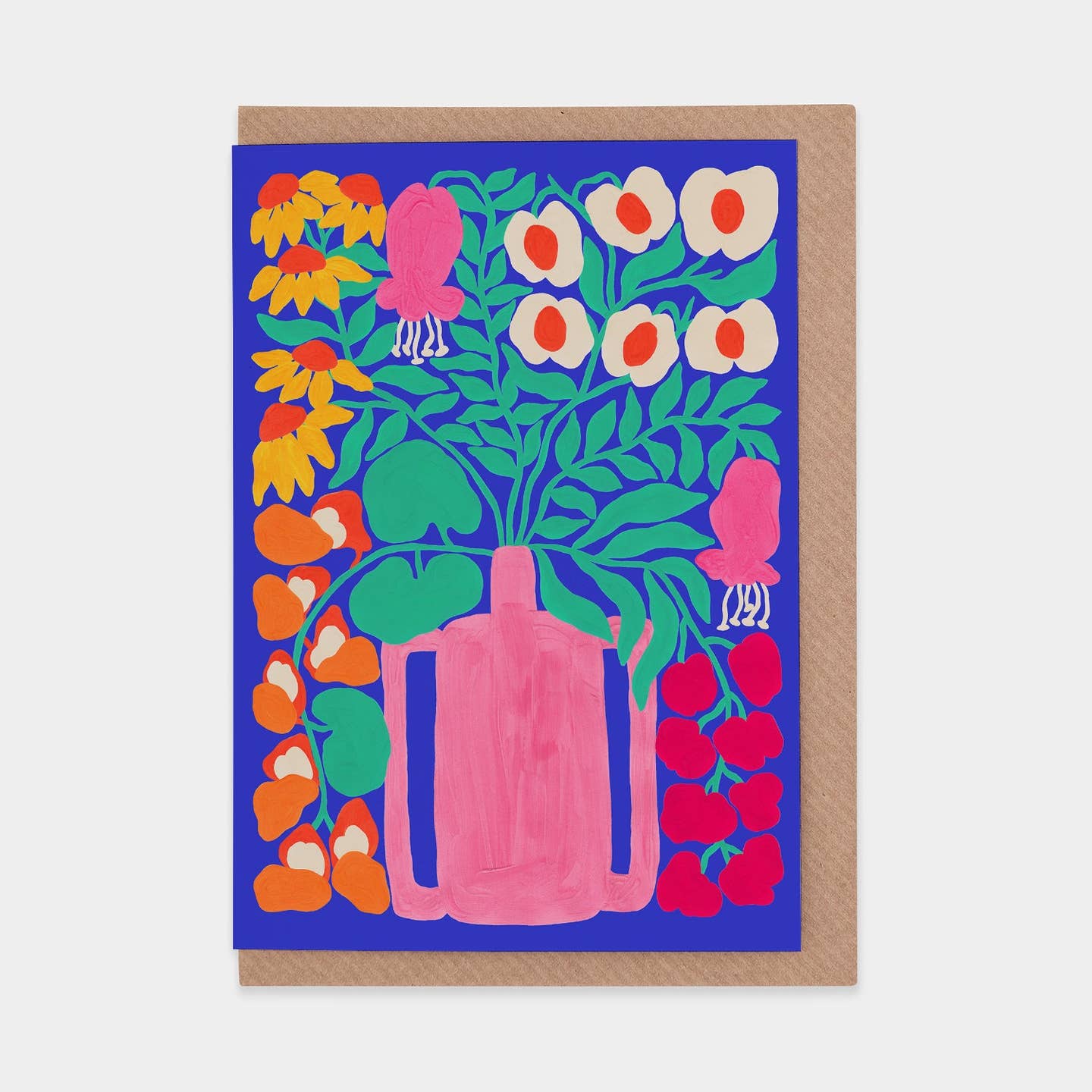 Blushing greetings card