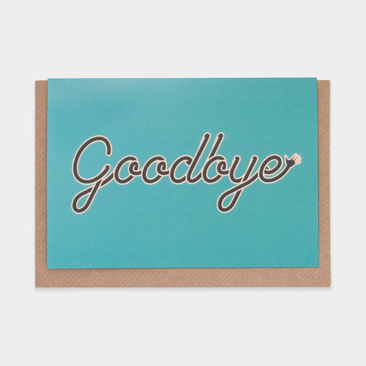 Goodbye greetings card
