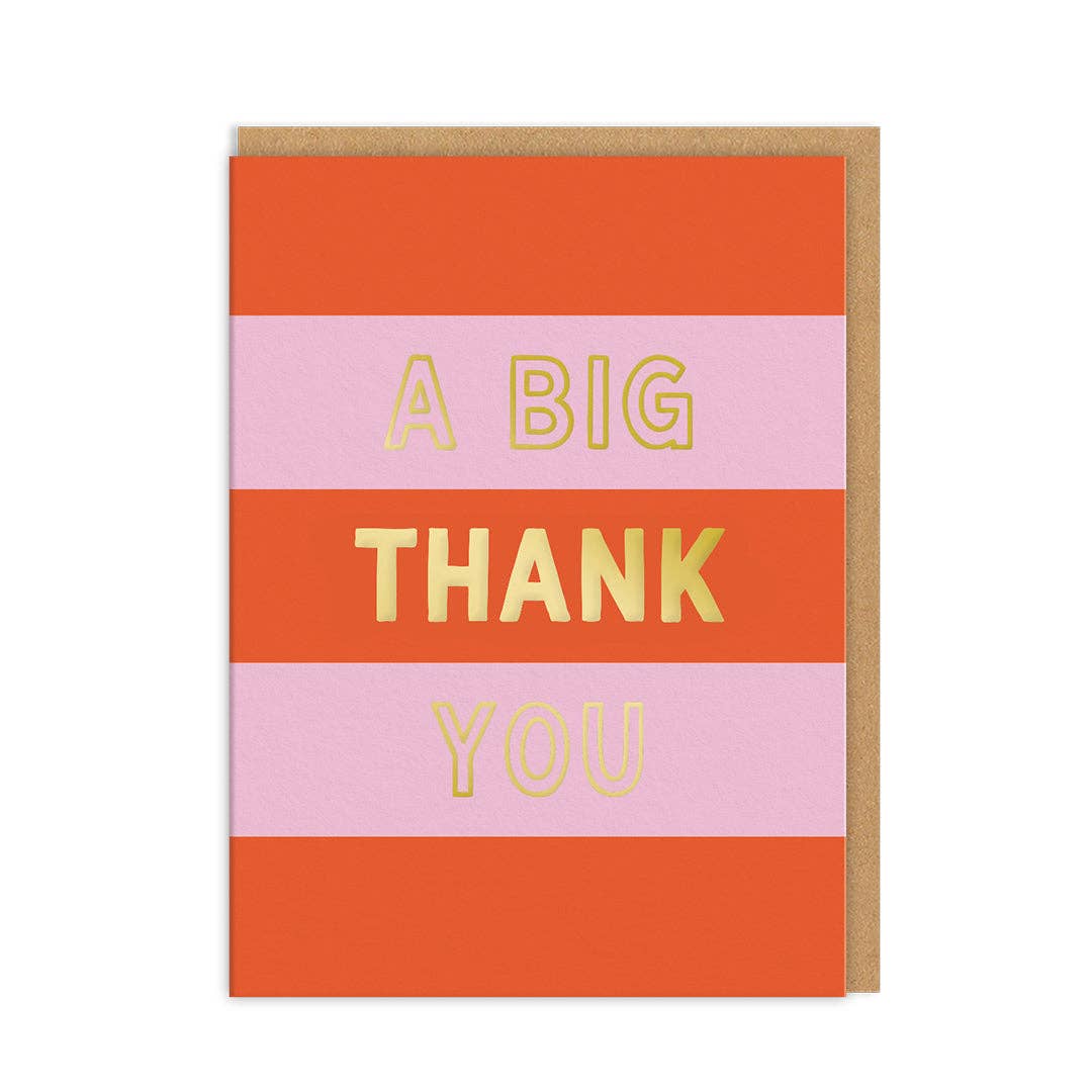 A big thank you - set of 6 mini cards