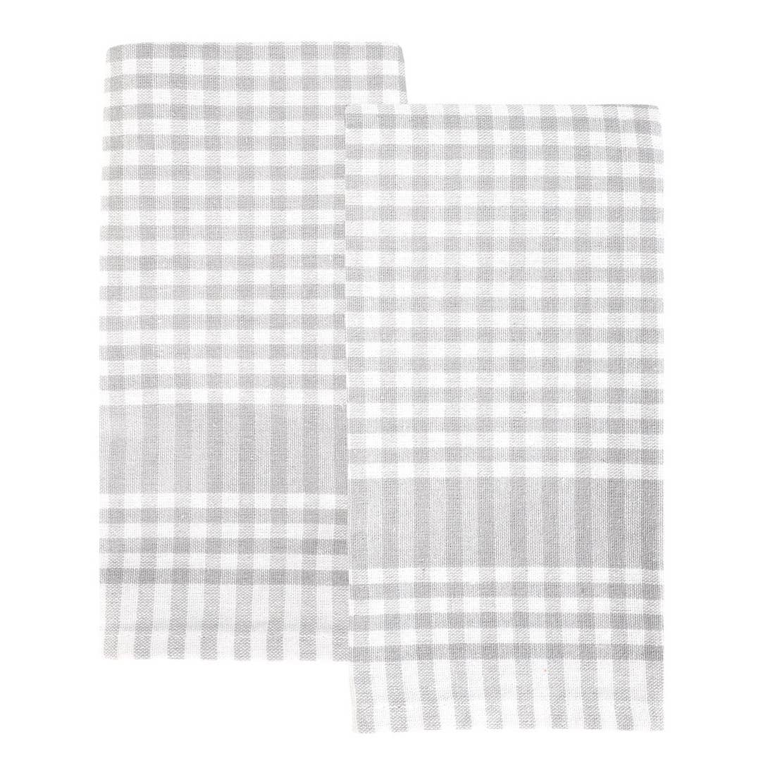 Cotton checked tea towel