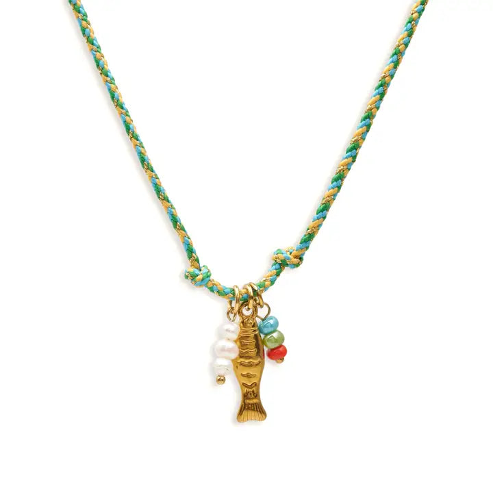 Fisini fish charm necklace