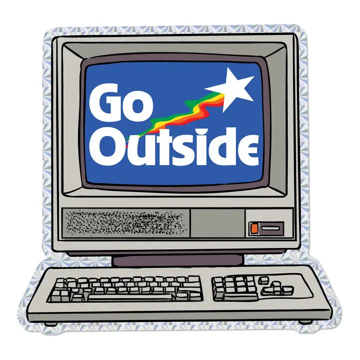 Go outside sticker