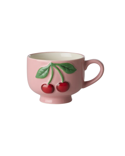 Pink cherry mug