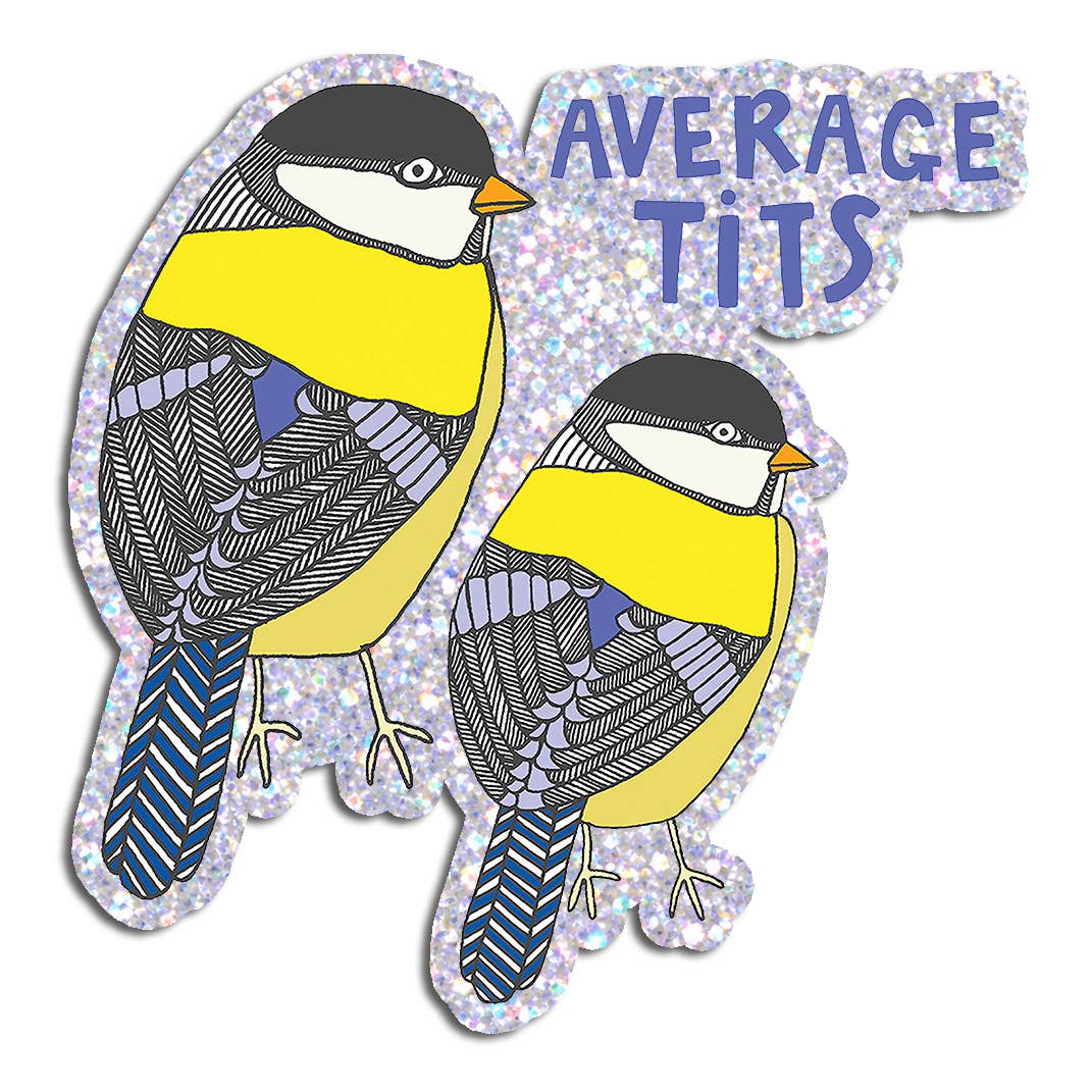 Average tits sticker