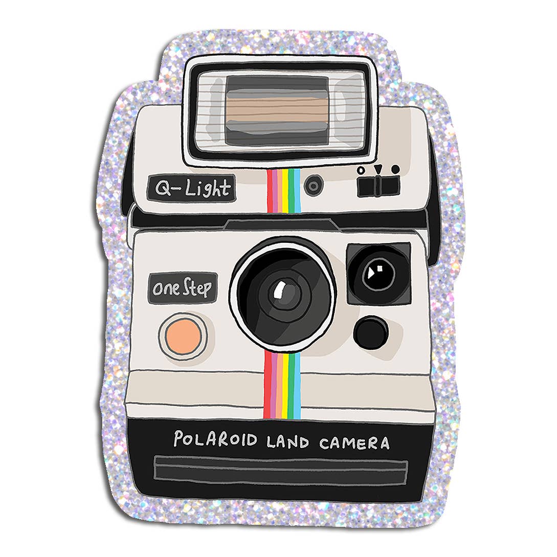 Polaroid camera sticker