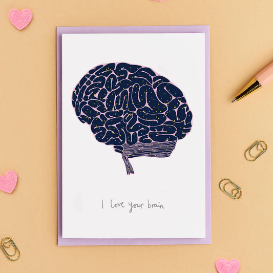 Love you brain card