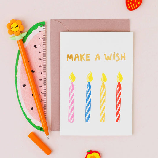 Make a wish birthday card