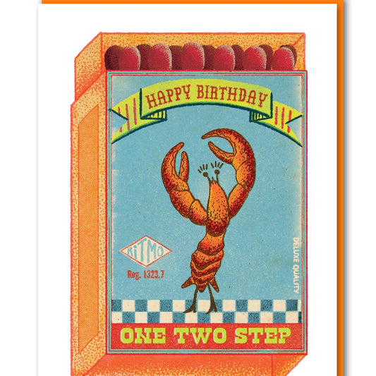 Happy Birthday lobster card
