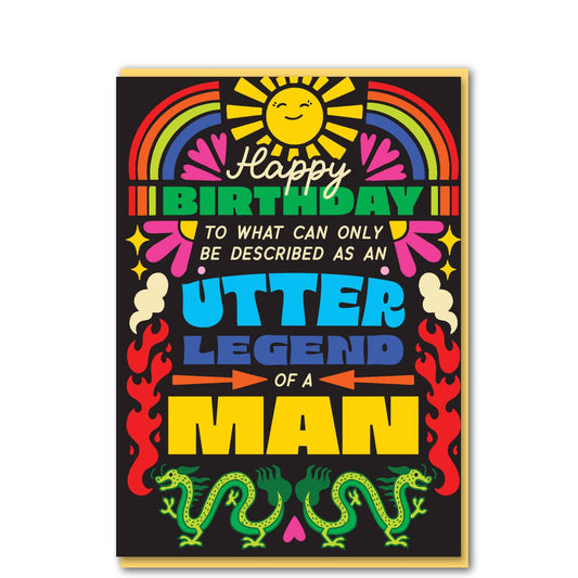 Utter legend of a man card