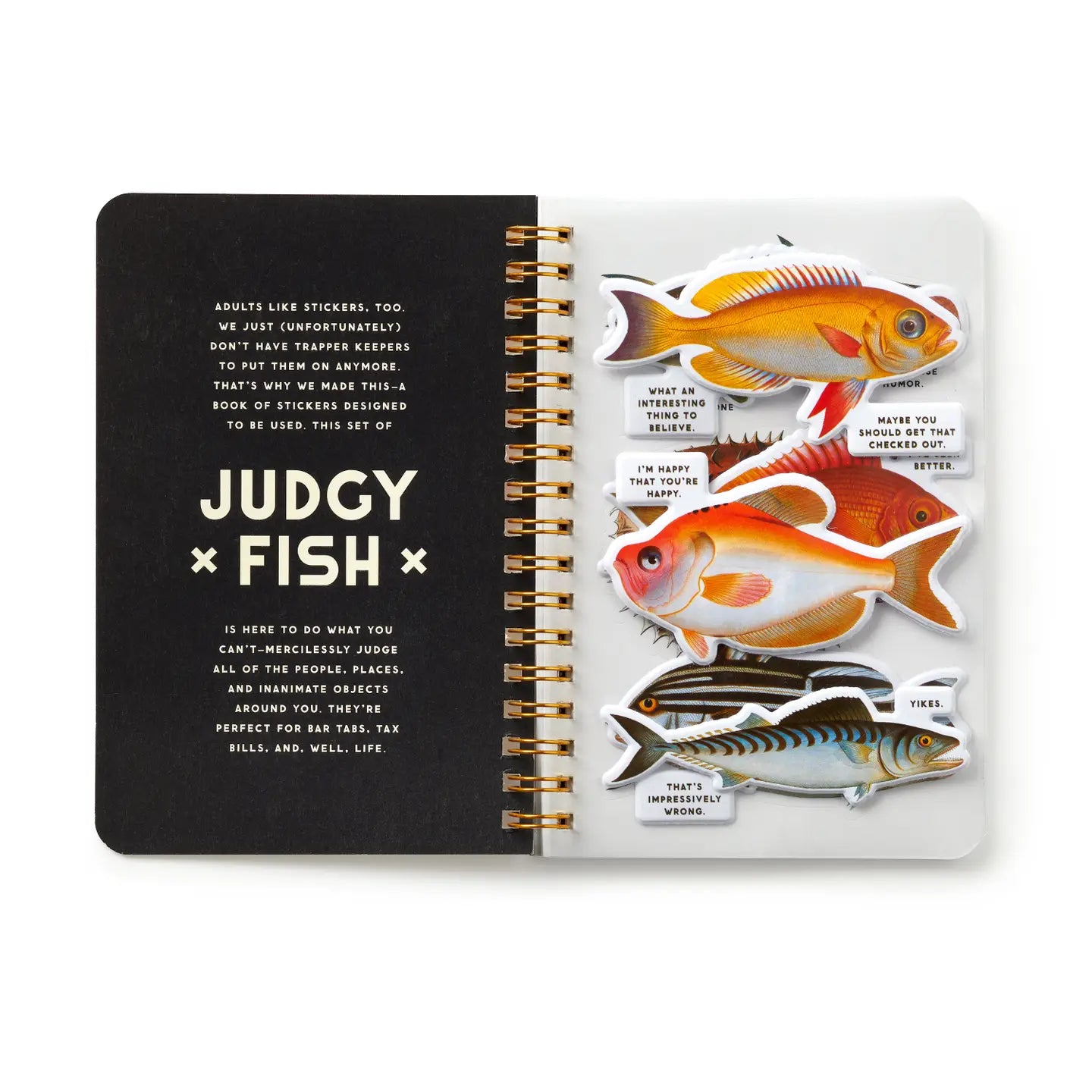 Judgy fish sticker book