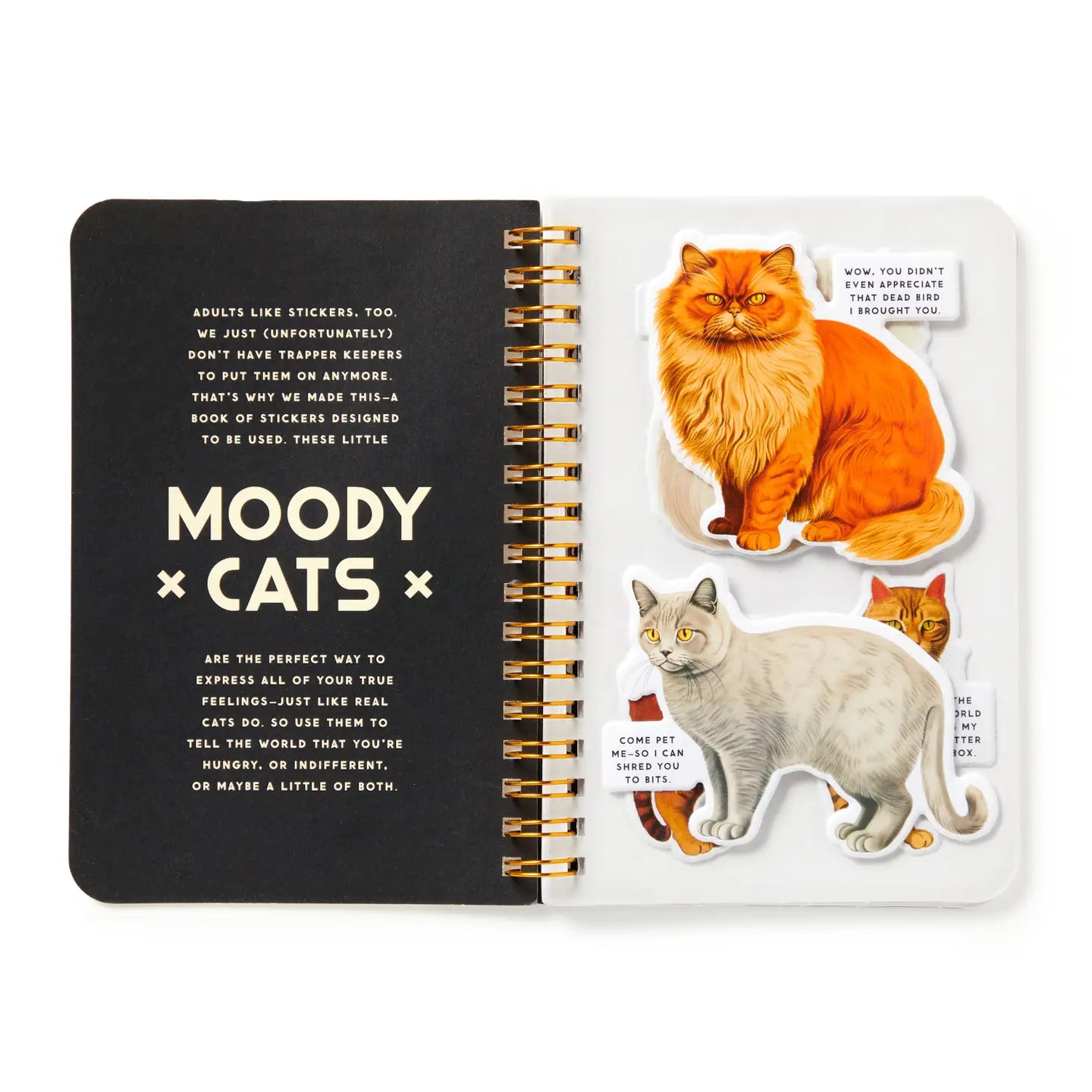 Moody cats sticker book