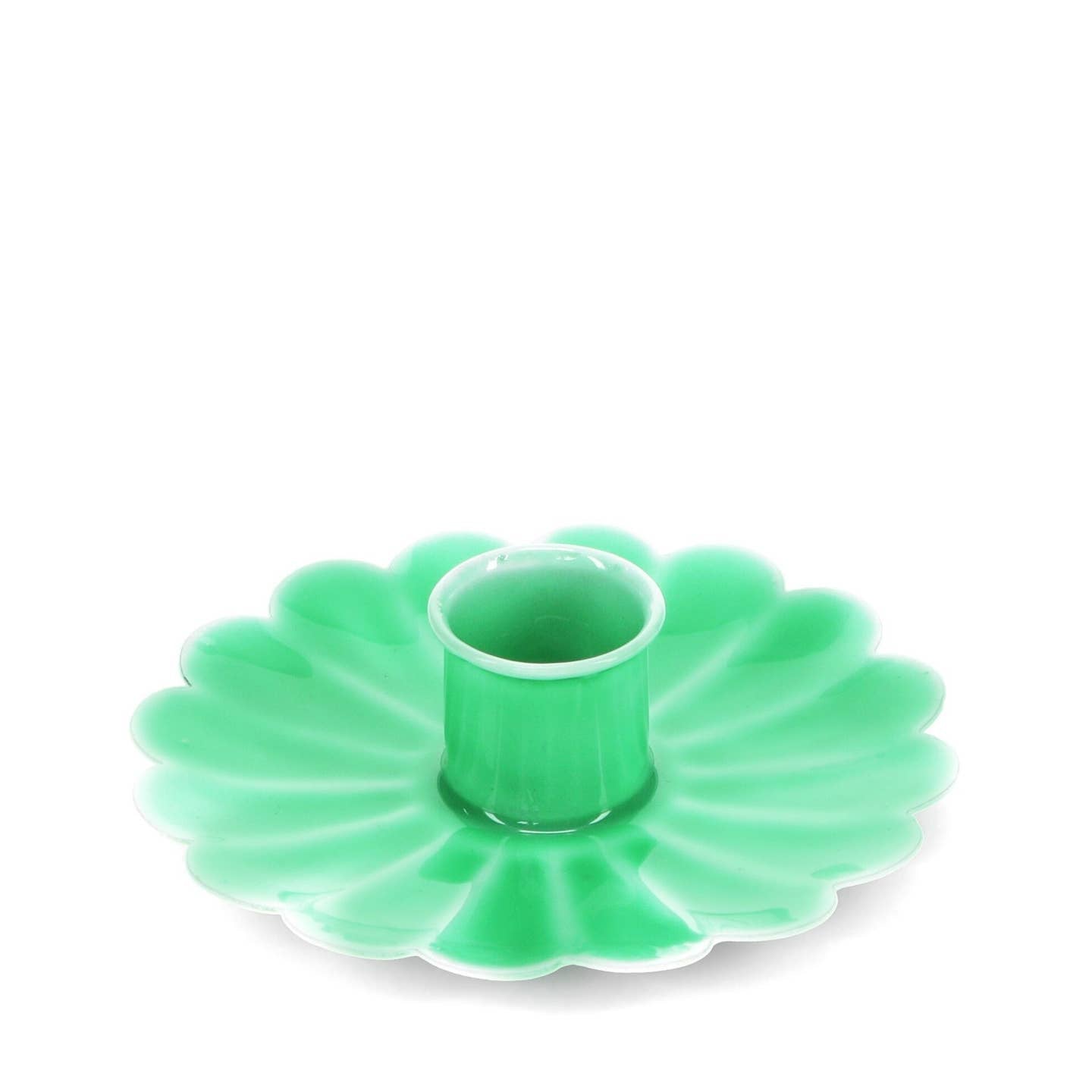 Small enamel flower candleholder