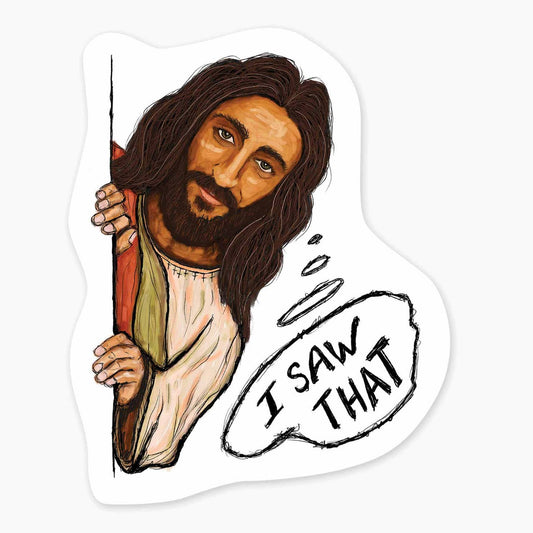 I saw that Jesus sticker