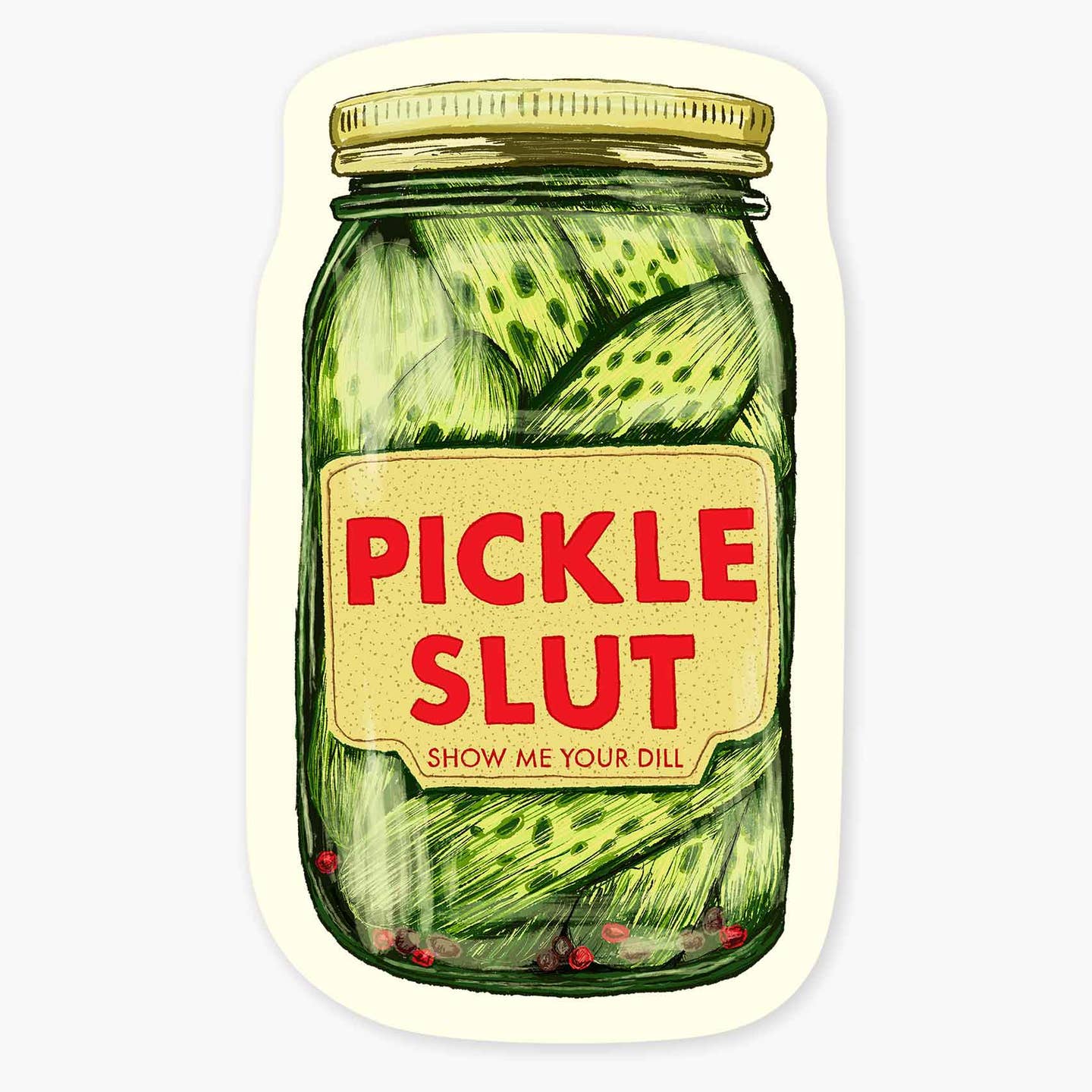Pickle slut sticker