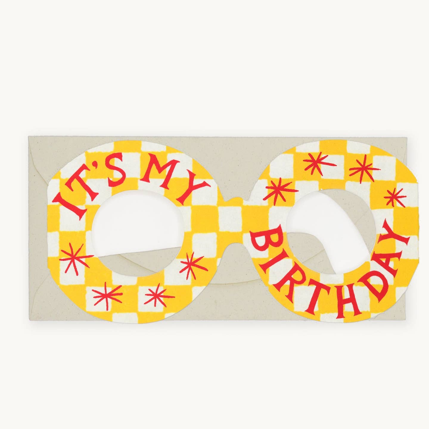 It’s my birthday glasses card