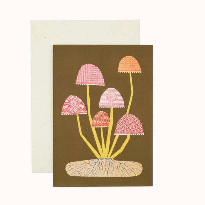 Patterned roots card