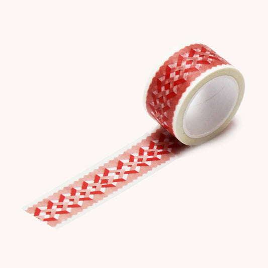 Pink and red wide washi tape