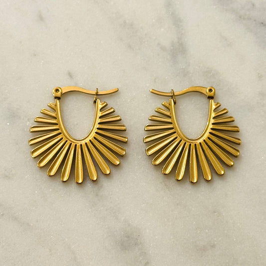 Sunburst earrings