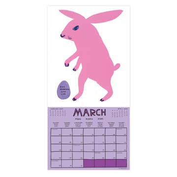 David Shrigley 2027 wall calendar