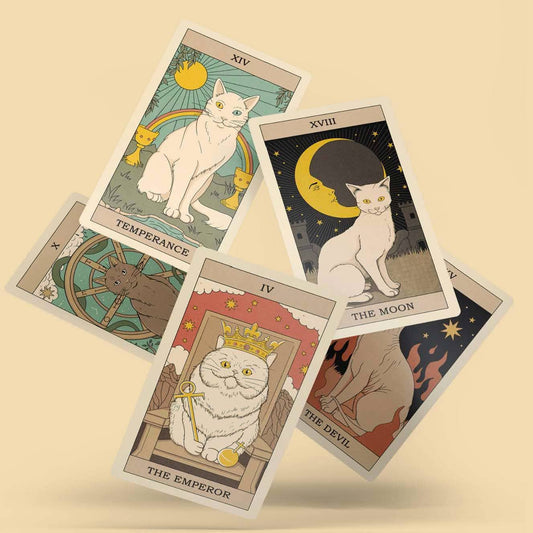 Cats rule the earth tarot set
