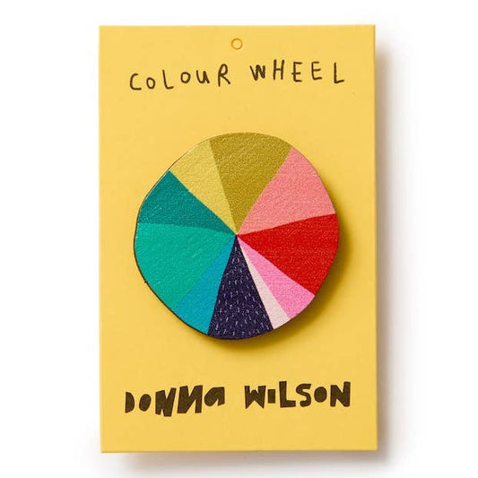 Colour wheel pin badge